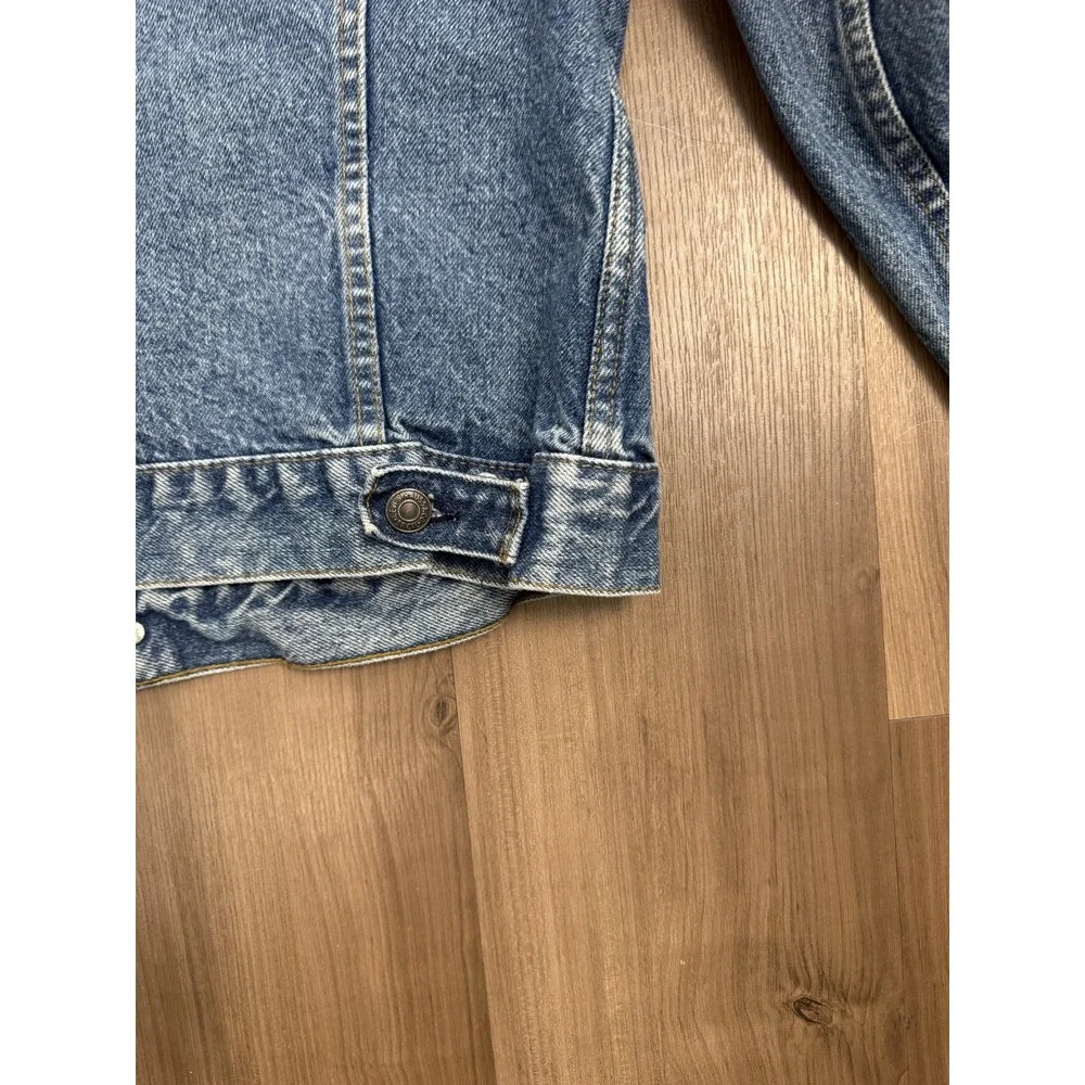 Vintage Levi's Jacket Mens 42R Medium Wash Blue Denim 70506-0216 Trucker USA 80s